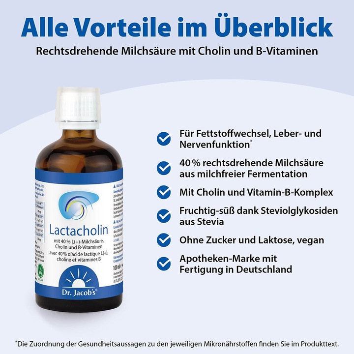 Actual product image Dr. Jacob's Lactacholine liquid (1 Piece, Liquid, 227 g)