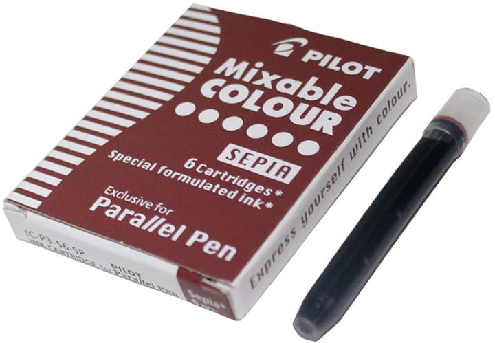 Produktbild Pilot Ersatzpatrone für Parallel Pen (6 Stück, Mehrfarbig)