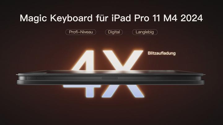 Actual product image Inateck Keyboard iPad 09121 black gray (KB09121 black gray) (DE, IPad Pro 11)