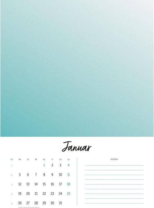 Immagine prodotto Kreativkalender Design A4 2026 (21 x 29,7 cm)