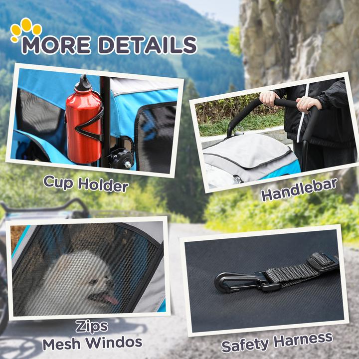 Immagine prodotto PawHut Rimorchio per cani