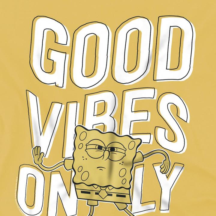 Image du produit Spongebob Squarepants - T-shirt GOOD VIBES ONLY - Adulte (3XL)