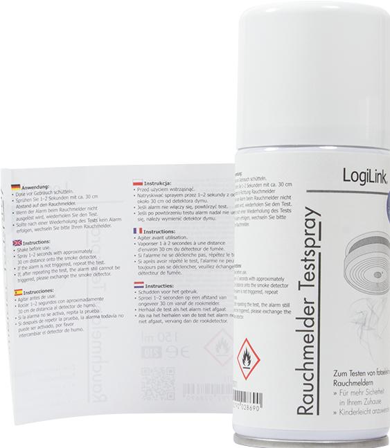 Immagine prodotto LogiLink Spray di prova per rilevatori di fumo