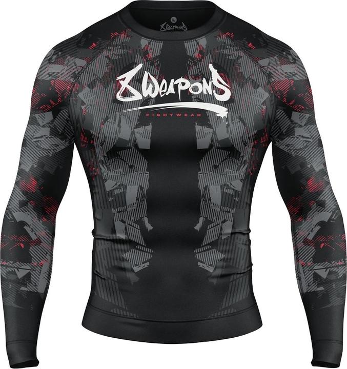 Immagine prodotto 8Weapons 8 WEAPONS Rashguard, L/S, Hit 2.0, black-red, XXL (XXL)