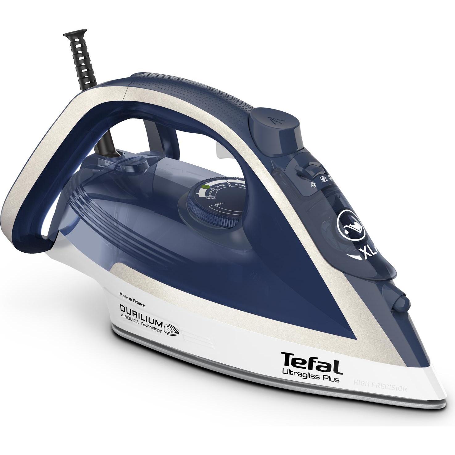 Tefal Ultimate Pure FV6812E0 Bügeleisen Dampfbügeleisen, Bügeleisen, Blau, Silber