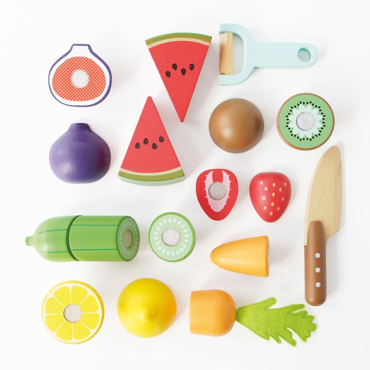 Actual product image Le Toy Van Schneidebrett mit Superfood / Chopping Board & Super Food