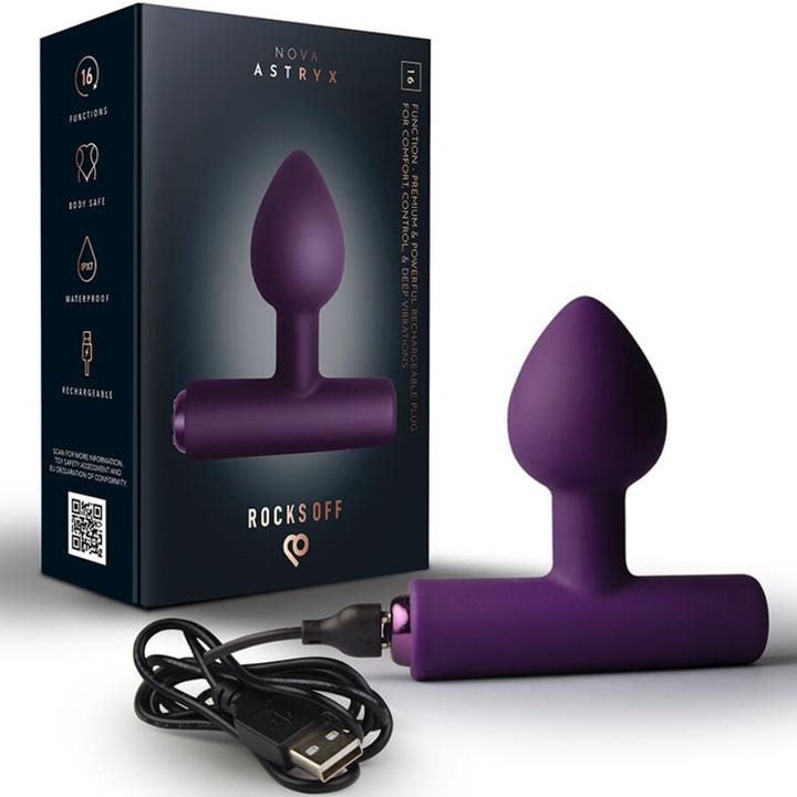 Produktbild Rocks-Off - Wiederaufladbarer Mini-Zauberstab Mit 16 Funktionen, Pfingstrosenrosa