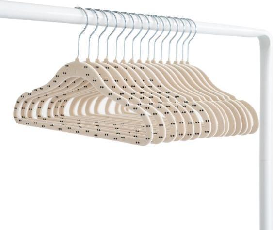 Produktbild 3 Sprouts - Velvet Hangers (15 pieces) - Double dot beige - 20.5 x 29 cm (15x)