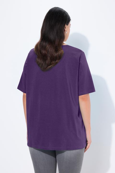 Actual product image Ulla Popken Essential V-Neck Stretch Tee (62)