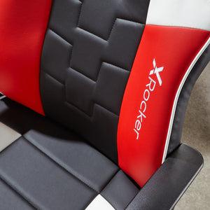 Produktbild X Rocker Chaise de bureau Saturn à roulettes et mi-dossier Rouge