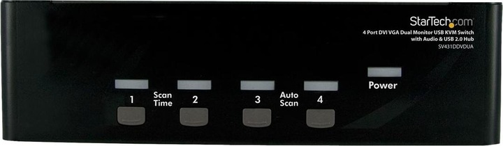 StarTech 4 Port Dual DVI USB KVM Switch