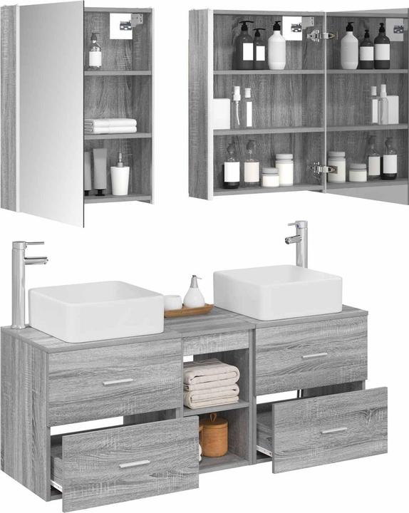 Produktbild vidaXL Badezimmerschrank (15.50 x 53 x 70 cm)