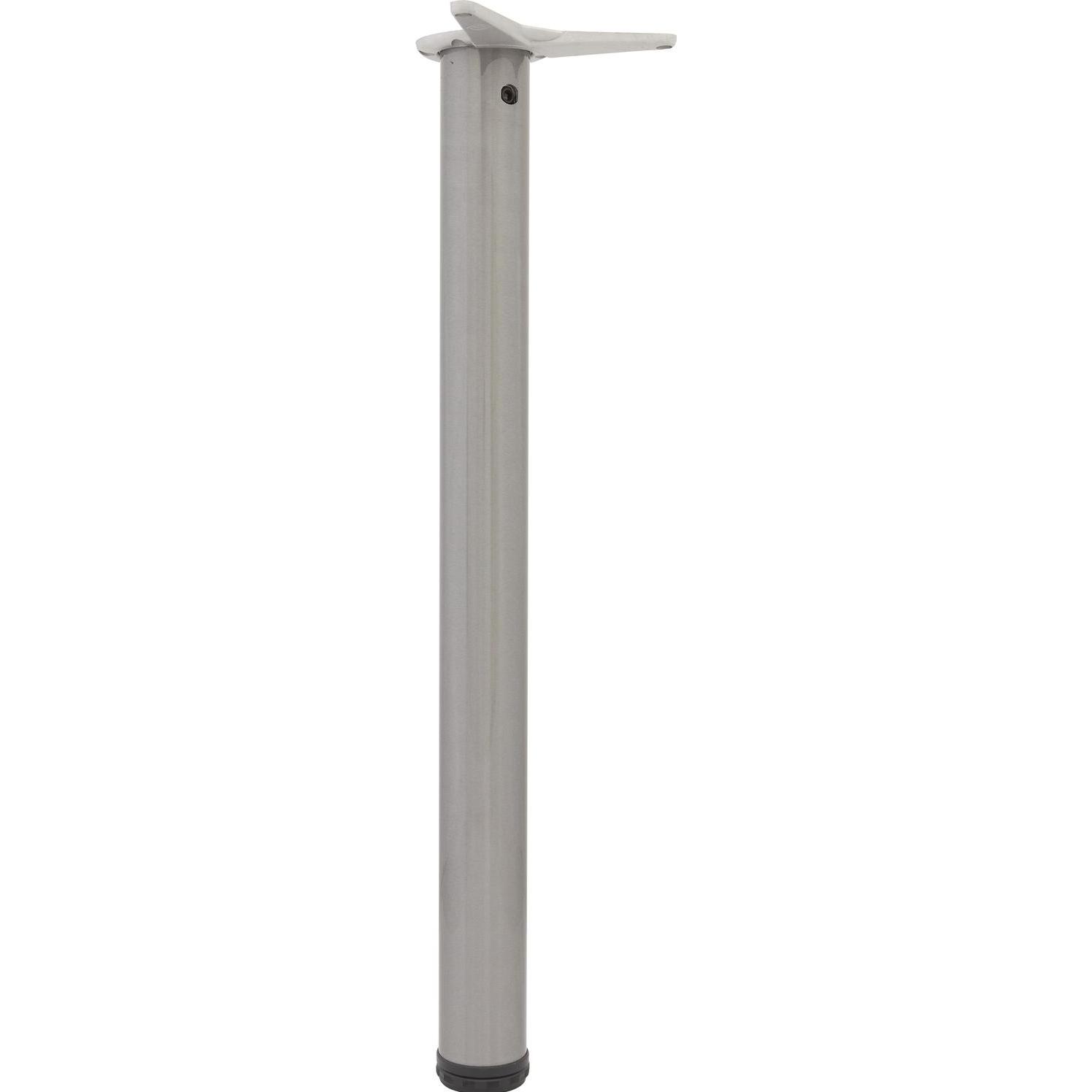 Camar, Tischbeine + Tischgestell, Tischfuss zylindrisch Tischbein ø 60mm Möbelbein L 700mm, Edelstahl Effekt