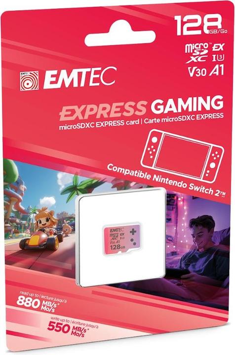 Productafbeelding Emtec mSD 128GB UHS-I U3 V30 A1 Express (128 GB, microSD Express, microSDXC, U3, UHS-I)