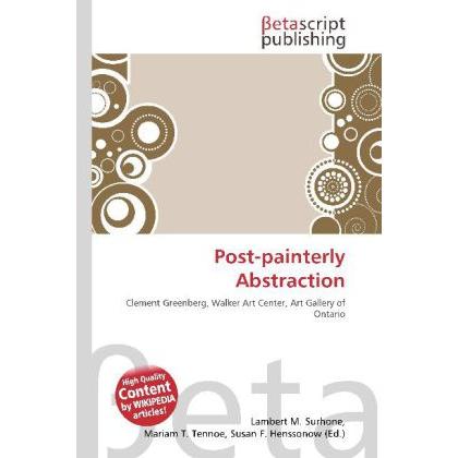 Post-painterly Abstraction, Fachbücher