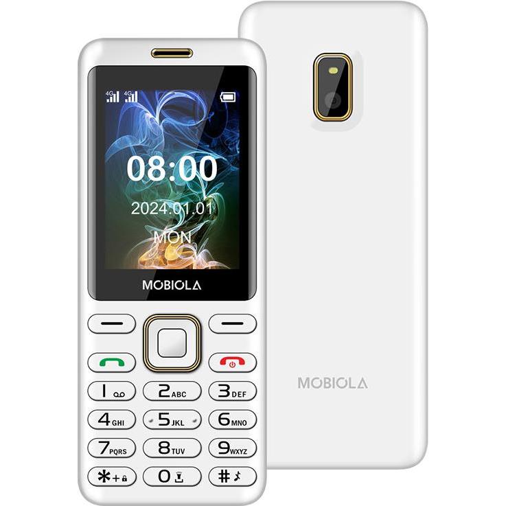 Mobiola GSM-TELEFON FÜR SENIOREN MB2400 2G WEISS, Cellulare con tasti, Bianco