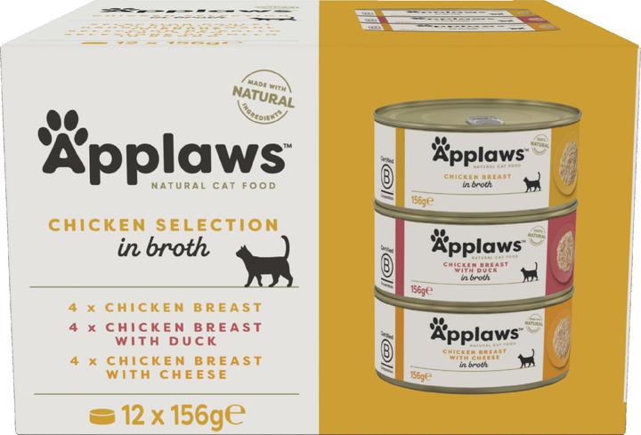 Immagine prodotto Applaws Pollo in brodo in lattina multipack (Adulto, 12 pz., 672 g)