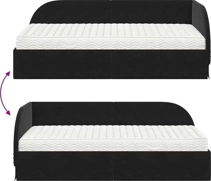 Produktbild vidaXL Eckbettgestell (80 x 200 cm)