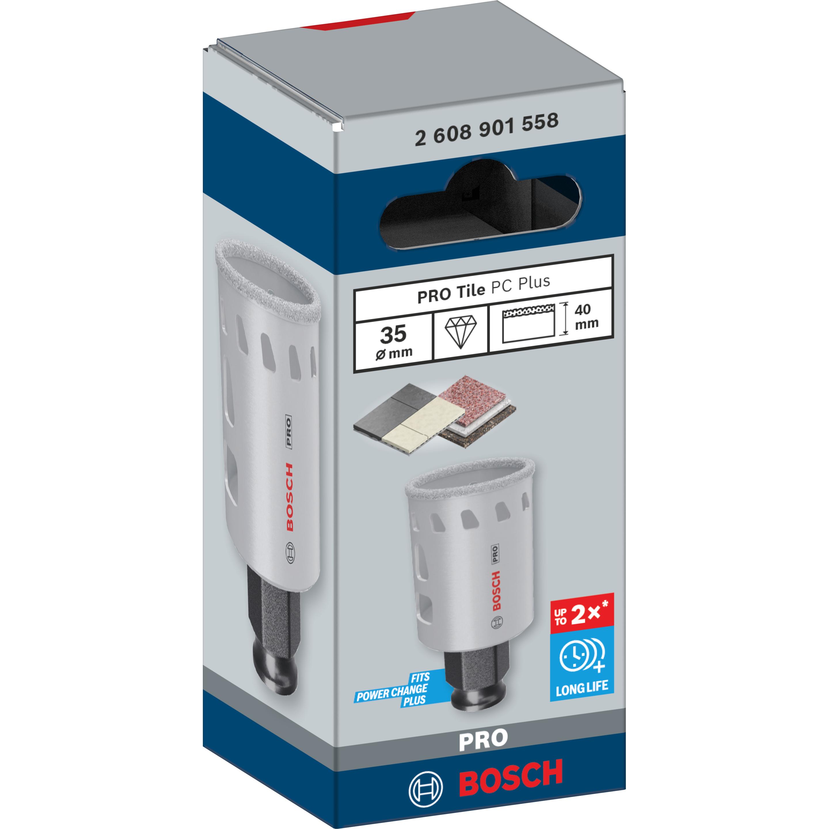 Thumbnail - Bosch Professional Zubehör, Lochsäge, PRO Tile PC Plus Lochsäge, 35 mm, HS (35 Millimeter)