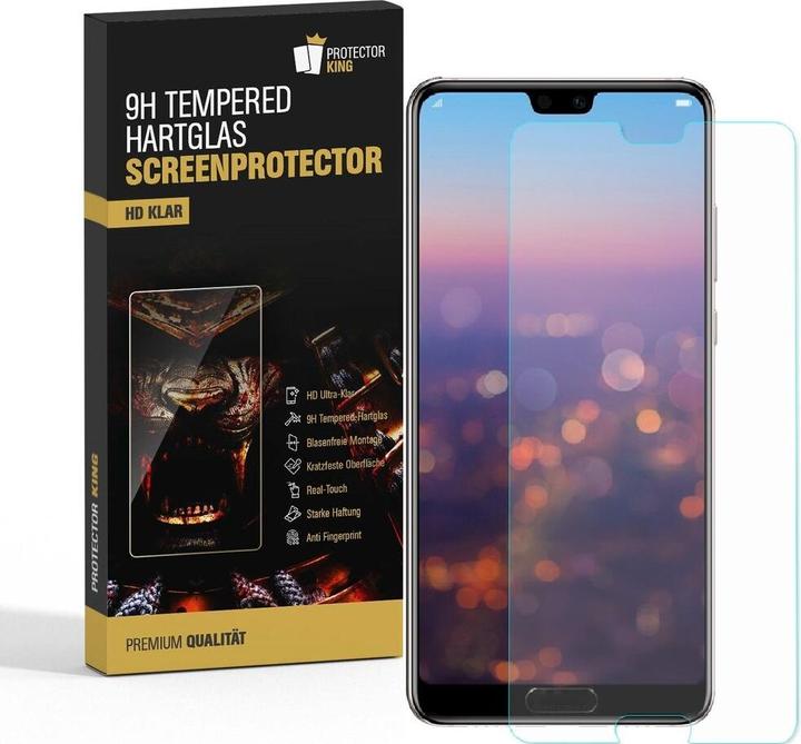 Produktbild Protectorking 2x 3D A++ echtes Tempered 9H Panzerhartglas KLAR (2 Stück, Honor 10)