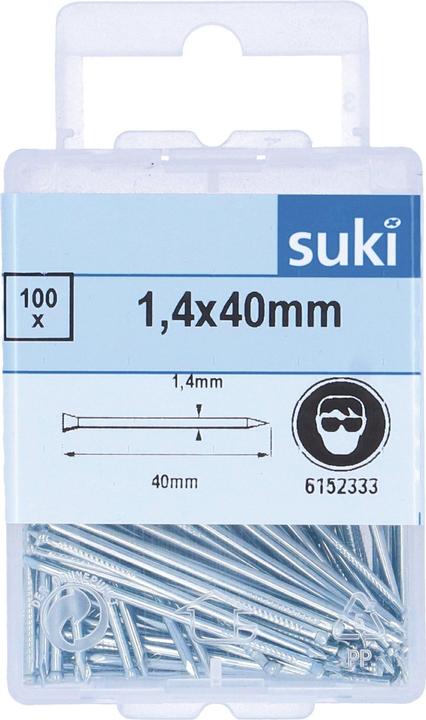 Produktbild Suki Leistenstifte 1.4x40mm (100 Stk., 40 mm)