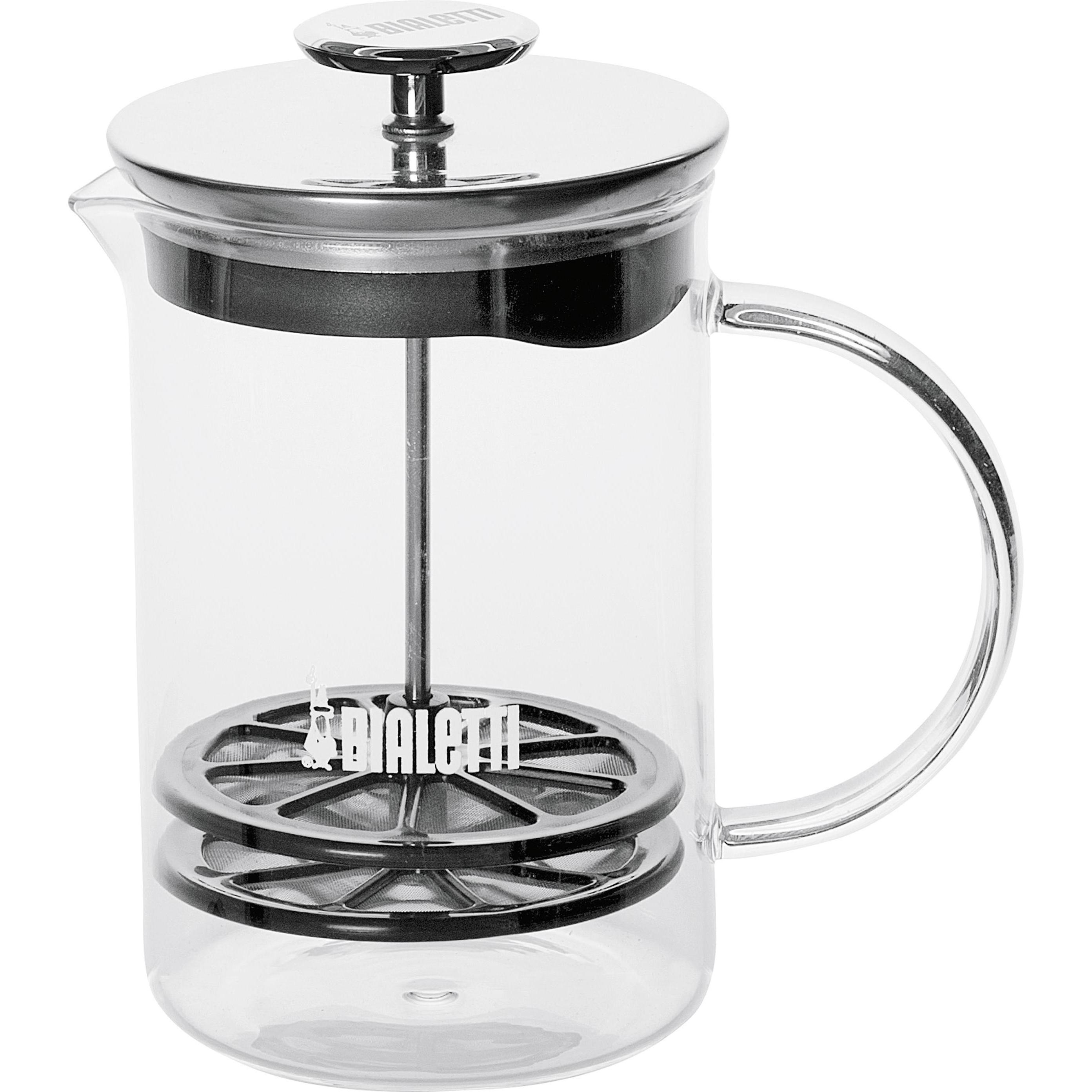 Bialetti Transparent Milchschäumer, Milchaufschäumer,