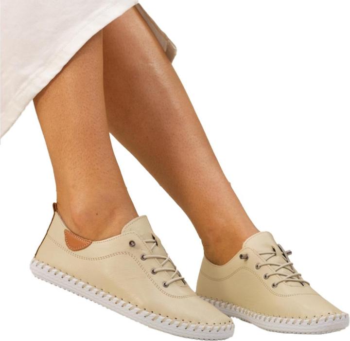 Produktbild Lunar Leinenschuhe St Ives Leder (40)