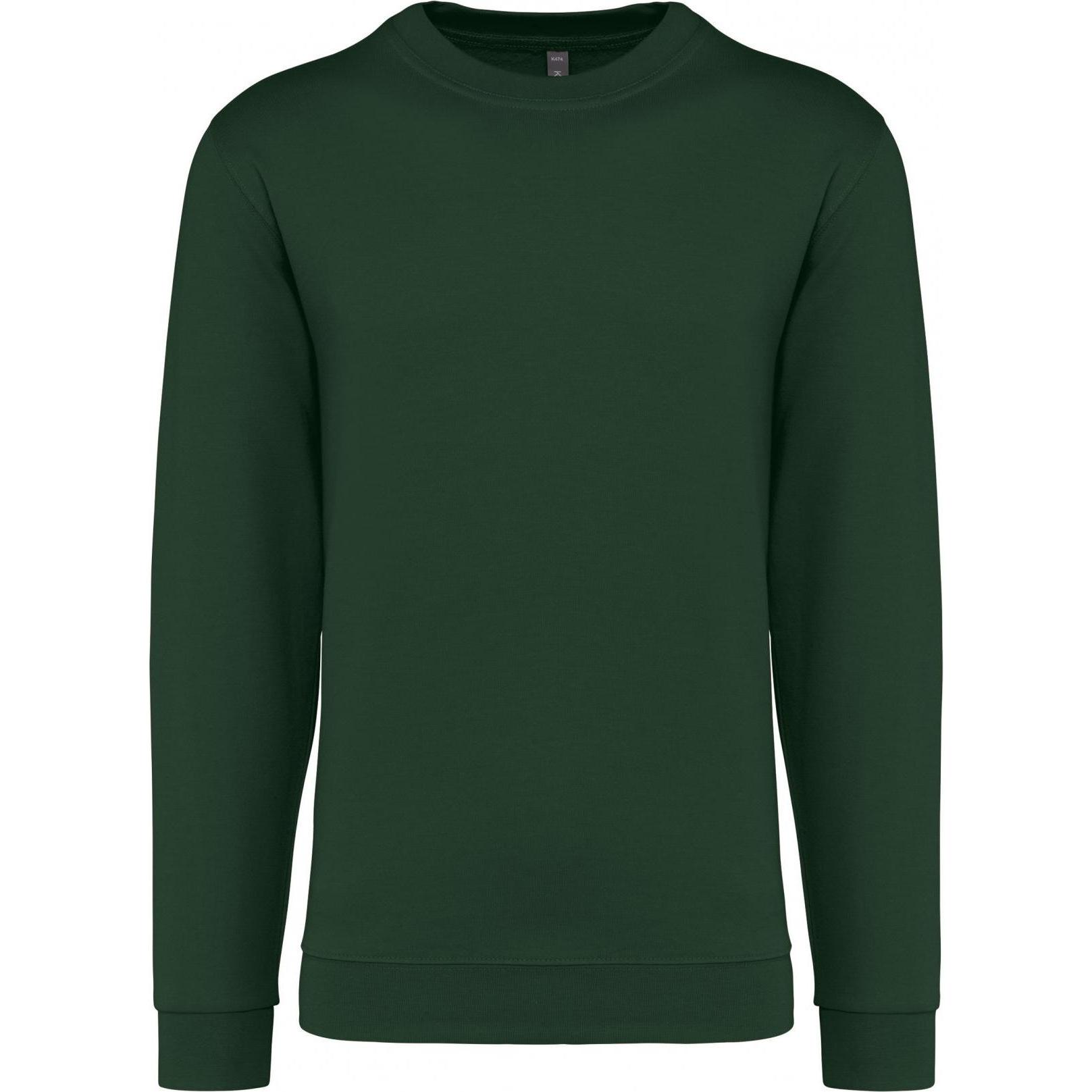 Kariban, Pullover, Sweatshirt mit Rundhalsausschnitt, Grün, (S)