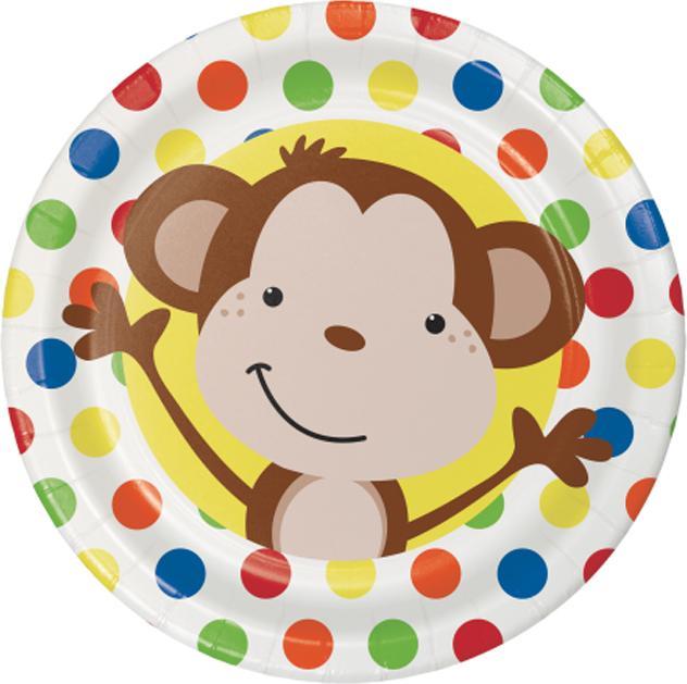 Produktbild Creative Party Affe WegwerfTeller Fun Papier 96erPack (96 x)
