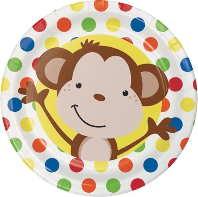 Image du produit Creative Party Assiettes jetables Fun Paper Monkey (paquet de 96) (96 x)
