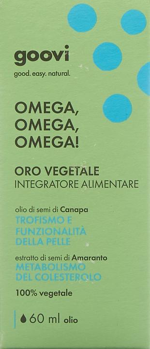 Immagine prodotto Goovi OMEGA OMEGA 3-6-9 oro vegetale italiano liq (1 Pezzo/i, Liquido, 133 g)