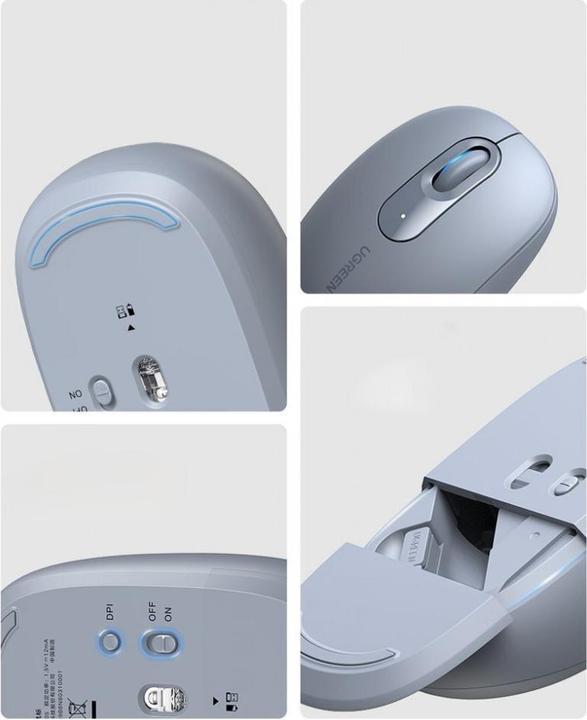 Actual product image Ugreen Wireless mouse 90671 2.4G (dusty blue) (Wireless)
