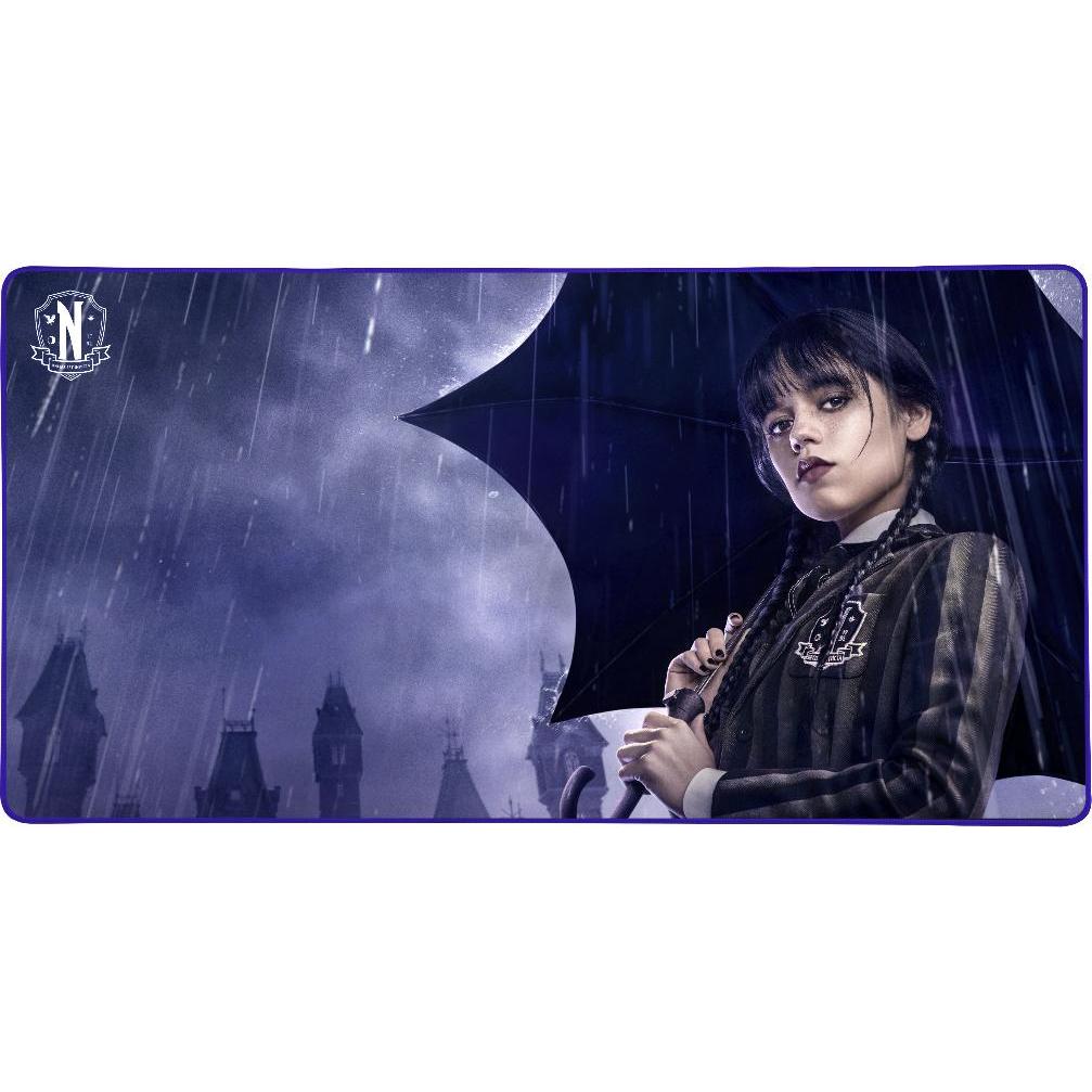 Konix Wednesday (XXL), Mausmatte, Schwarz, Mehrfarbig