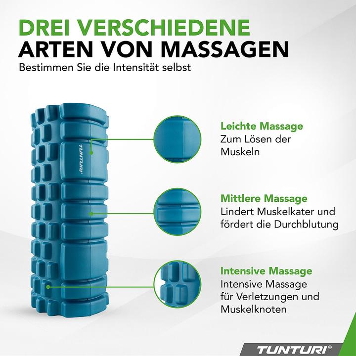 Immagine prodotto Tunturi Yoga Massageroller 33 cm Petrolblau