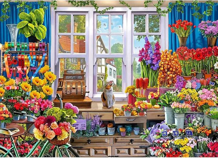 Produktbild Bluebird Flower Shoppe (500 Teile)