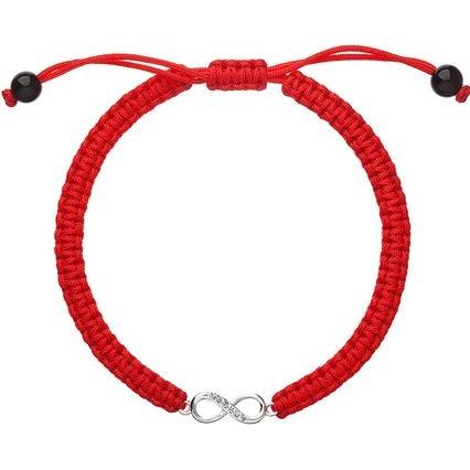Evolution Group, Armschmuck, Red Kabbalah Bracelet Infinity 13002.3 (L)