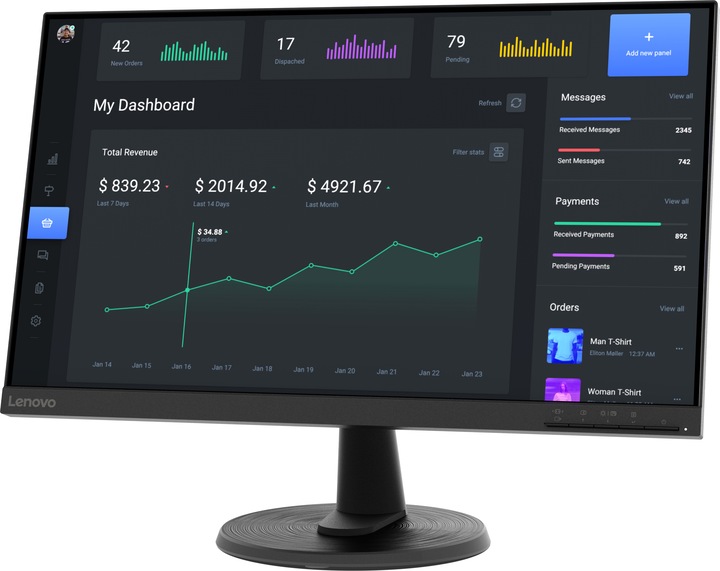 Image du produit Lenovo D24-40 (1920 x 1080 pixels, 23.80")