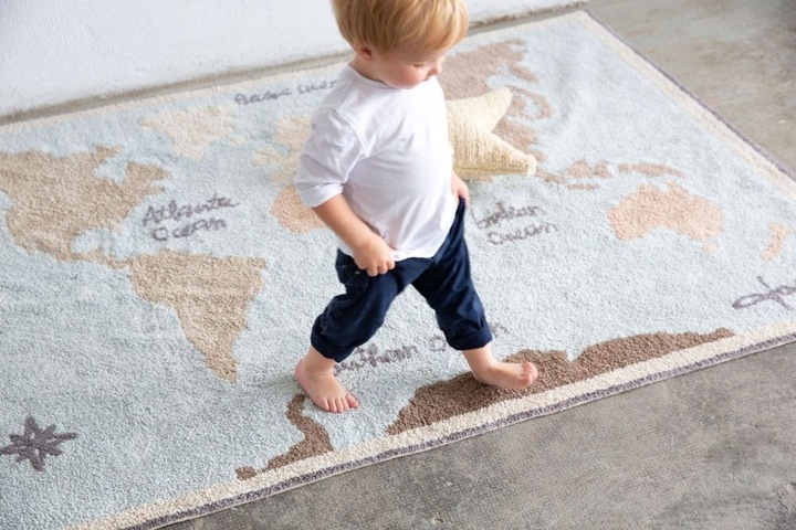 Actual product image Lorena Canals Rug Vintage Map - XL (200 x 300 cm)