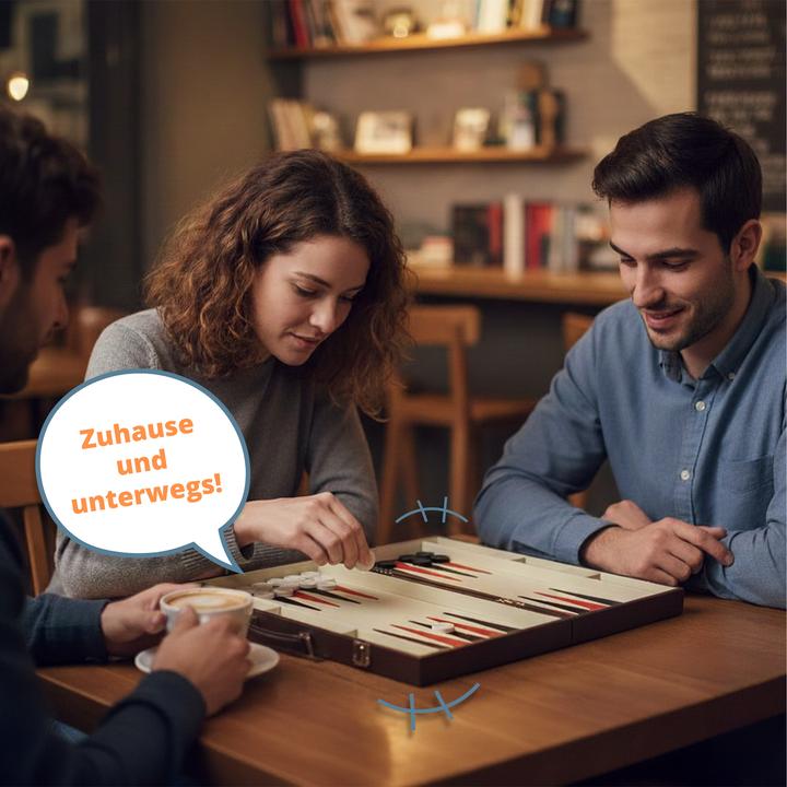 Produktbild Relaxdays Backgammon-Koffer