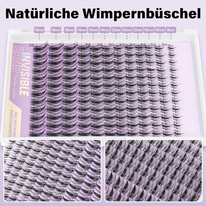 Produktbild B&Q Lash Extension Set mit unsichtbarem Band (144 Stück) (Künstliche Wimpern)