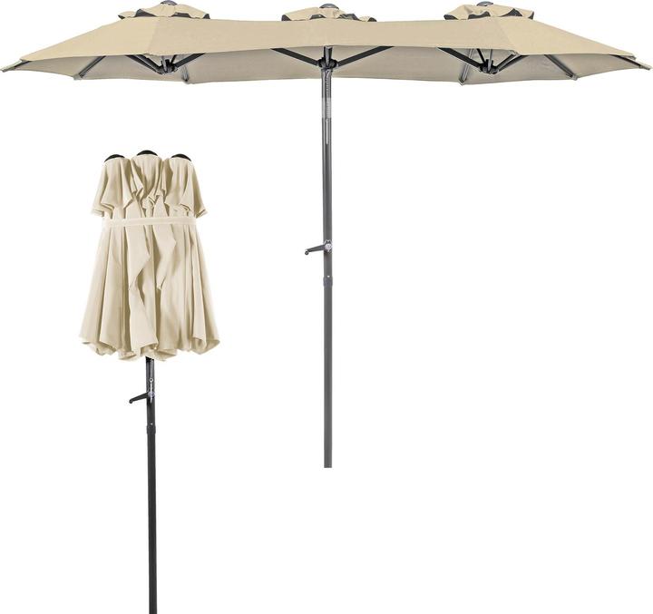 Actual product image Mojawo Double parasol Balcony parasol Folding parasol (1.50 m)