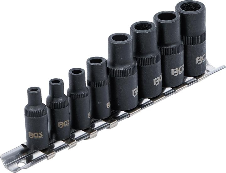 Actual product image BGS Tap Adaptor Socket Set 6,3 mm (1/4") / 10 mm (3/8") Drive 8 pcs.