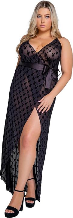 Actual product image Playboy Lingerie - Bunny Noir Slip Dress (XL)