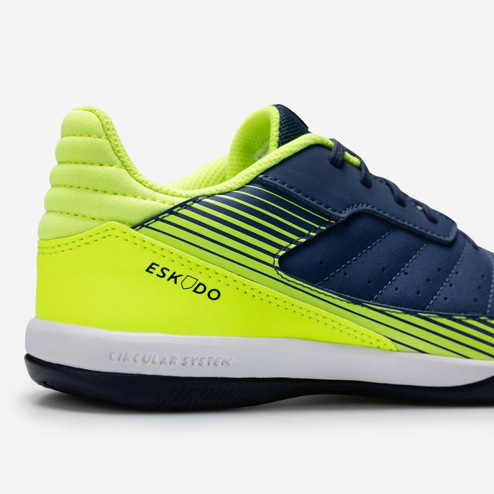 Image du produit Kipsta Chaussures de Futsal ESKUDO 500 JR Bleu Jaune (35)