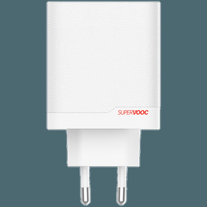 Actual product image OnePlus 120W Dual Ports SuperVooc Adapter + Cable (Type-C + Type-A) - White (120 W)