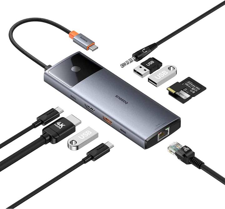 Image du produit Baseus 10in1 Hub Metal Gleam II Series (USB-C, 10 Ports)