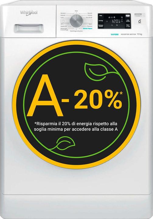 Whirlpool FFB 1048 BSV IT Lavatrice carica (10 kg, Left)