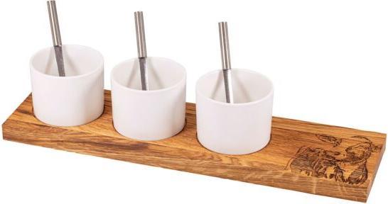 Image du produit Kadastar ApéroSet Kuhgross, Eiche rustikal, 50 x 14 x 2 cm