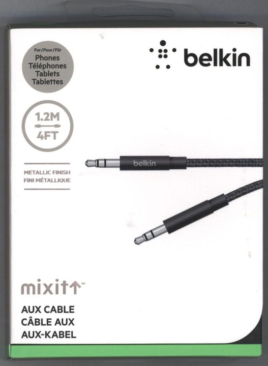 Produktbild Belkin MixIt AUX (1.20 m, 3.5mm Klinke (AUX))