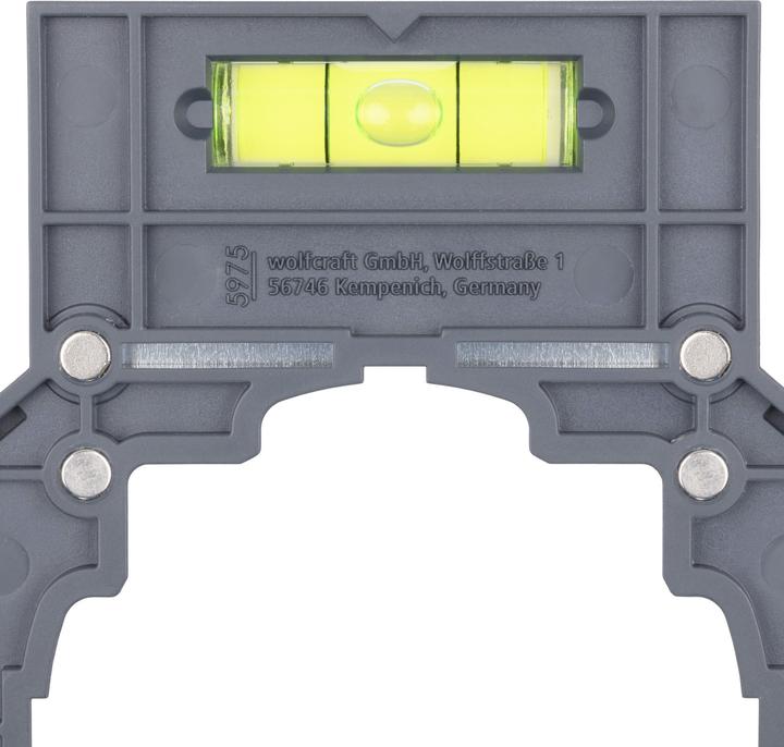 Produktbild wolfcraft 1 Markier- und Ausrichtschablone für HWD (9 cm)